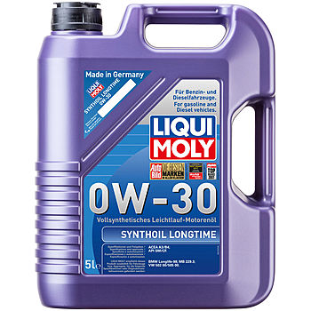 Синтетическое моторное масло Synthoil Longtime 0W-30 - 5 л