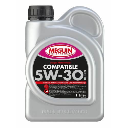 НС-синтетическое моторное масло megol Motorenoel Compatible SAE 5W-30 Plus - 1 л